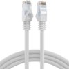 Patch cable, RJ45 plug, straight to RJ45 plug, straight, Cat 6, U/UTP, LSZH, 0.5 m, white, K8104WS.0,5