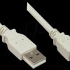 2510-025 USB 2.0 male A > male B, grey, 0,25m
