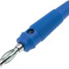Adapter z wtykiem bananowym Męski Śruba typ Wtyk bananowy Niebieski 24A RS PRO rozmiar 4 mm