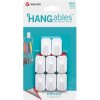 Adhesive hooks, holding force 225 g, rubber/nylon, white, self-adhesive, (W x H) 19 x 32 mm, VEL-30103-WEU, package with 8 piece