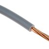 Przewód montażowy 2,5mm² Szary RS PRO Poliolefina usieciowana EI5, typ EI 5 wg EN 50363-5 14 AWG 750 V dł. 100m 7/0,67