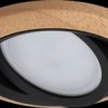92238 Lanati recessed light, 6 W, 470 lm, 2700 K, 30°, round, wood/bla