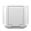 TOPAZ Gniazdo pojedyncze podtynkowe +0 IP44 GPT-16TH białe