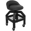 Sealey SCR03B Creeper Stool Pneumatic + Adjustable Height Swivel Seat & BackRest