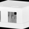 EC020400004 Keystone junction box, 2-port, surface-mounted, without module