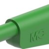 4 mm plug, solder connection, 1.0 mm², CAT II, CAT III, green, 66.2019-25