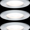 93480 Nova rigid flush mounted fixture, GU10, 3x 6.5 W, 2700 K, round,