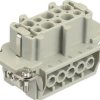 HARTING 09330102701 Wkładka złącza żeńskiego Han® 10E-F-s, seria Han® E, 10 + PE, 1 szt.