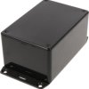 ABS enclosure, (L x W x H) 120 x 80 x 59 mm, black (RAL 9005), IP54, 1591TF2SBK