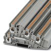 Installation terminal block, push-in connection, 0.14-4.0 mm², 24 A, 6 kV, gray, 3213945