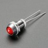5mm Chromed Metal Narrow Bevel LED Holder - Pack of 5