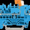 2202-1874 Disconnect terminal block, blue, 4-conductor, 2.5 mm²