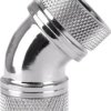 Przyłącze kątowe wody chłodzącej Thermaltake Pacific G1/4 PETG Tube 45-Degree Compression 16mm OD – Chrome