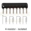 2.2K Ohm Isolated resistor network (8B222G) - Eurohm