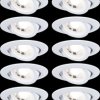 99996 Flush-mounted light, 4.8 W, 3000 K, 450 lm, round, matt white, s