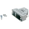 D-Sub connector housing, angled 45°, cable Ø 10 x 9.2 mm, zinc die casting, metal, 600X51309X