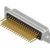D-Sub plug, 50 pole, standard, equipped, straight, wire-wrap, 163A11209X