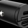 CCMINI2USBCBK USB charger, 30 W, vehicle, 2x USB-C, black