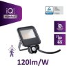 Projektor z czujnikiem IQ-LED FL-10W-NW-SE 1200lm 4000K barwa neutralna IP65 5 lat gwar. TUV czarny 33885