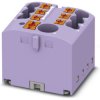 Distribution block, push-in connection, 0.14-4.0 mm², 7 pole, 24 A, 6 kV, purple, 3273476