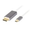 Złącze DISPLAYPORT do USB-C wtyk 8K 60Hz 7680 × 4320 px 1,8m / 92-026