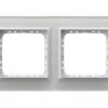 SONATA PRESTIGE Ramka 2 podwójna szklana 4 mm białe szkło +ramka biała R-2RGC/31/00 OSPEL
