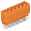 Pin header, 3 pole, pitch 5.08 mm, straight, orange, 231-333/001-000