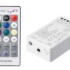 Kontroler audio RGB/RGBW RF 24 key 180W 12/24VDC radiowy 433.92MHz muzyczny LUX02406