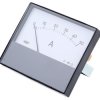 Amperomierz analogowy panelowy DC zakres 0/50A wysokość wycięcia: 63.5mm wartość 50A ±8% +40°C HOBUT