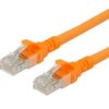 Patchcord S/Ftp Kat.7 Pimf Kabel Sieciowy Lan 2X Rj45 Linka Poe Pomarańczowy 2M