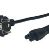 Przewód Zasilający Cee7 Iec C5 Koniczynka - Posac-C5-Eul12 Czarny 1,2