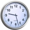 TIM-ZEGAR500S Zegar ścienny duży obudowa srebrna, plastik - średnica 500mm - zasilanie 1xAA