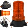 Kogut Lampa błyskowa ostrzegawcza MOCNY 30x LED 230V POMARAŃCZOWY IP44