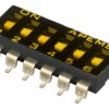 Przełącznik DIP 6-pozycyjny SPST SMD 100 mA przy 50 V DC (liniowy), 25 mA przy 24 V DC (impulsowy) -20 → +85°C