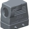 Housing, size HB16, die-cast aluminum, M25, angled, clip locking, IP65, T1230160125-000