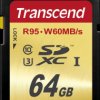 TS64GSDU3 SDXC Card, 64GB Class10 UHS-I U3 Ultimate