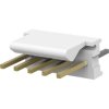 Pin header, 5 pole, pitch 2.54 mm, straight, natural, 3-641215-5