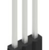 Pin header, 3 pole, pitch 1.27 mm, straight, black, 10060124