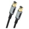 Oehlbach D1C13353 RJ45 Network Cable CAT 8.1 2m Black Gold Plated Connectors
