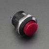 Adafruit 16mm Panel Mount Momentary Pushbutton - Burgundy
