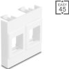 81582 Easy 45 Module 2x Keystone Holders 45 x 45 mm