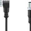 Kabel do czujników/elementów wykonawczych Escha AL-WAKS4.5-5-AL-WASS4.5/S370 8046295, Złącze M12, proste / złącze męskie