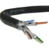 Kabel FTP kat.7 S/FTP 4x2x0,46 linka czarna LSOH Telegärtner /305m/