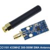 Moduł radiowy RF CC1101 433MHz SPI antena SMA (ARD-CC1101-ANT)