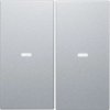 KNX e/s B.x Klawisze z soczewką do modułu przycisku 2-kr, alu mat, lak. 80960383