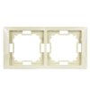 Ramka podwójna beżowa BMRC2/12 Kontakt-Simon Basic Neos