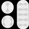 70681 Cable management set, white