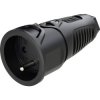 PC Electric 2410-ssc Safety mains socket Rubber Black 250 V IP20