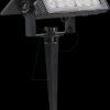 23757 LED solar light, 0.9 W, 80 lm, 3000 K, IP65, black