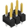 Pin header, 6 pole, pitch 2.54 mm, straight, black, 10054340